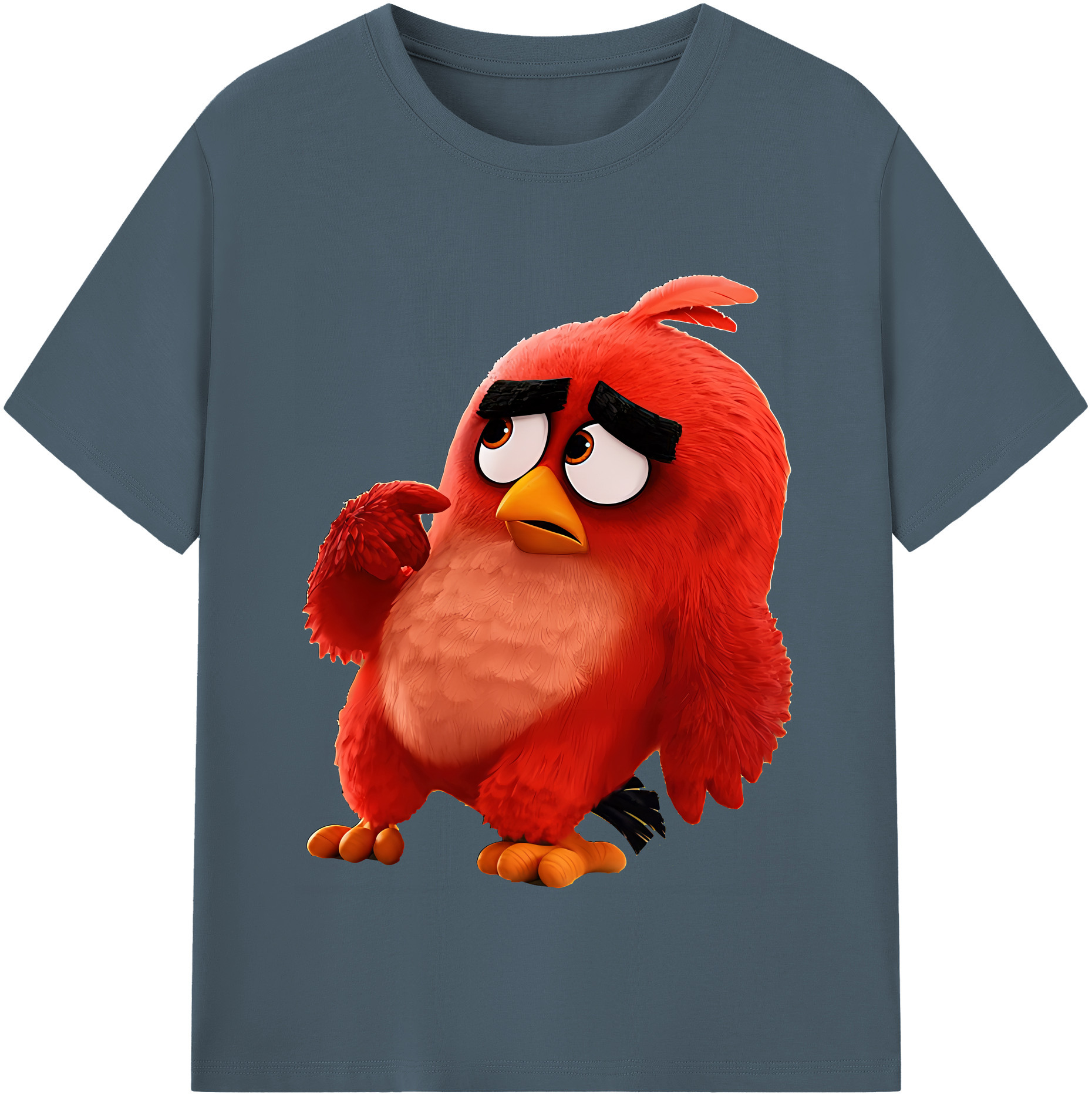 （画像用） Angry Birds アングリーバード 綿100％半袖Tシャツ（フロントプリント）